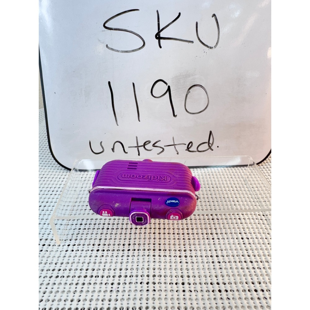 VTech Digital Camera Girls OS Purple Kidizoom Action Cam Untested SKU 1190 - Picture 6 of 9